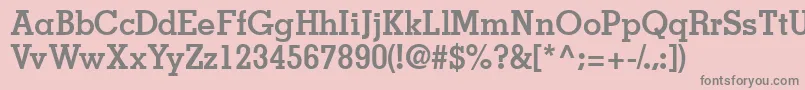 JaaksskBold Font – Gray Fonts on Pink Background