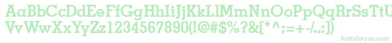 JaaksskBold Font – Green Fonts on White Background
