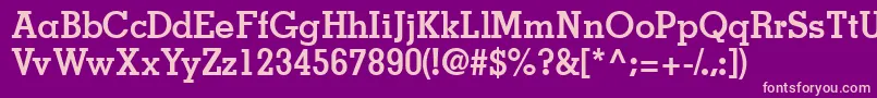 JaaksskBold Font – Pink Fonts on Purple Background