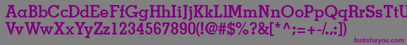 JaaksskBold Font – Purple Fonts on Gray Background