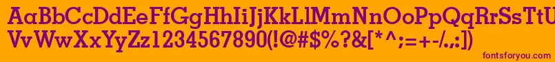 JaaksskBold Font – Purple Fonts on Orange Background