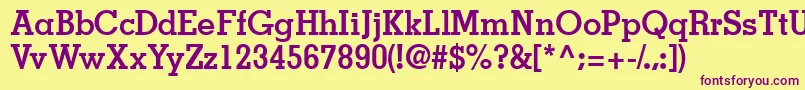 JaaksskBold Font – Purple Fonts on Yellow Background