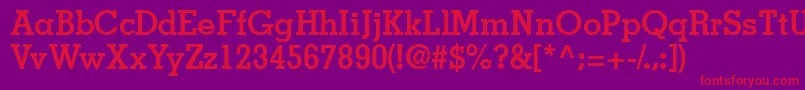 JaaksskBold Font – Red Fonts on Purple Background