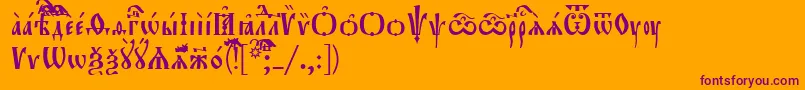 Police Orthodox.TtUcs8 – polices violettes sur fond orange