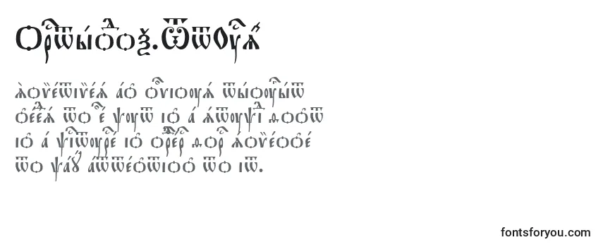 Schriftart Orthodox.TtUcs8