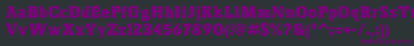 BoskoRegular Font – Purple Fonts on Black Background