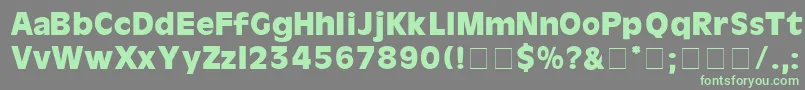 CartesDisplaySsi Font – Green Fonts on Gray Background