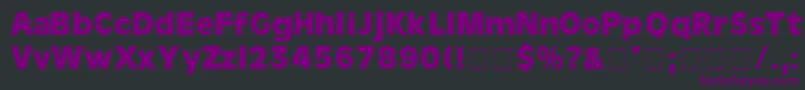 CartesDisplaySsi Font – Purple Fonts on Black Background