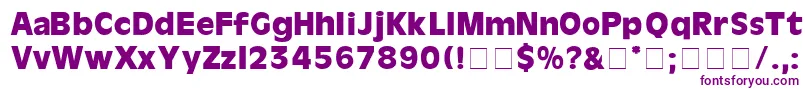 Czcionka CartesDisplaySsi – fioletowe czcionki
