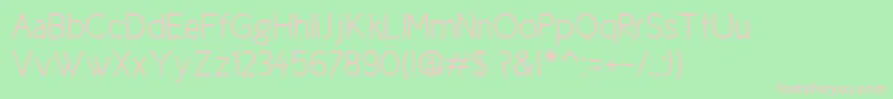 フォントCicle Semi – 緑の背景にピンクのフォント