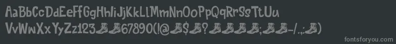 fuente QuiteSomethingDemo – Fuentes Grises Sobre Fondo Negro