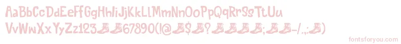 フォントQuiteSomethingDemo – 白い背景にピンクのフォント