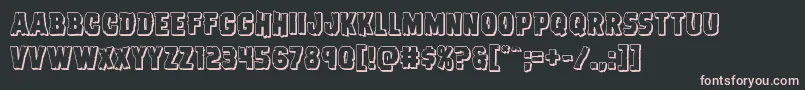 Dreadringer3D Font – Pink Fonts on Black Background