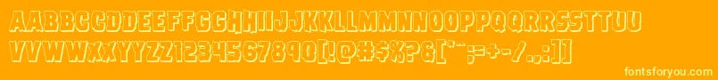 Más sobre la fuente Dreadringer3D fuente Dreadringer3D – Fuentes Amarillas Sobre Fondo Naranja