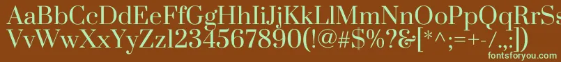 PrataRegular Font – Green Fonts on Brown Background