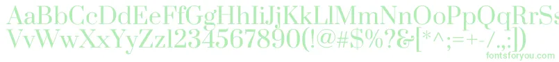 PrataRegular Font – Green Fonts on White Background