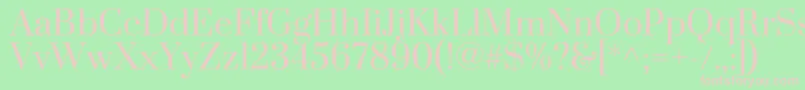 PrataRegular Font – Pink Fonts on Green Background