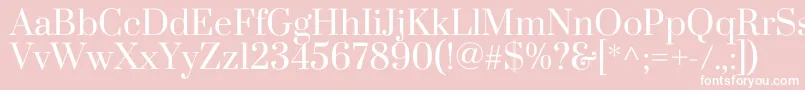 PrataRegular Font – White Fonts on Pink Background