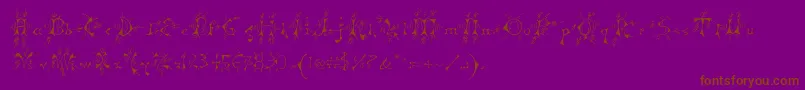 fuente Mp – Fuentes Marrones Sobre Fondo Morado