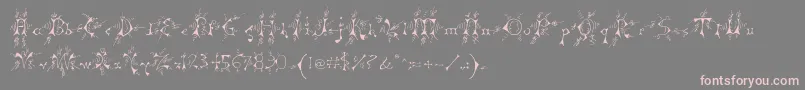Mp Font – Pink Fonts on Gray Background