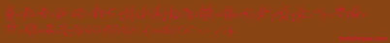 Mp Font – Red Fonts on Brown Background