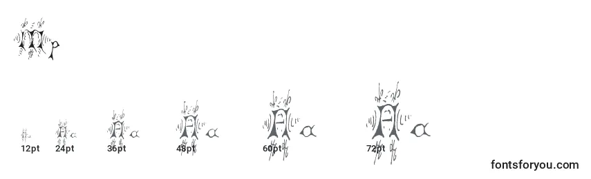 Tamanhos de fonte Mp