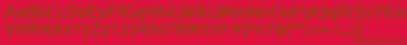 HeiseikakugostdW5 Font – Brown Fonts on Red Background
