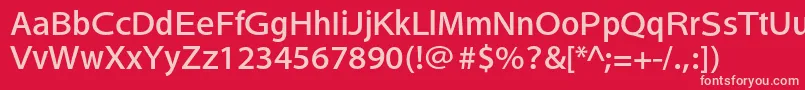 HeiseikakugostdW5 Font – Pink Fonts on Red Background