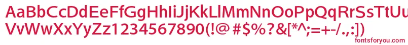 HeiseikakugostdW5 Font – Red Fonts on White Background