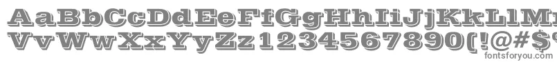 Шрифт PostofficeBold – серые шрифты