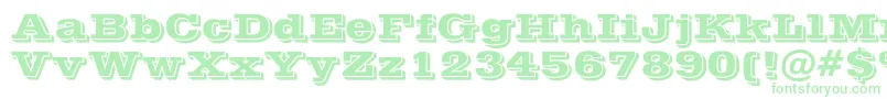 Шрифт PostofficeBold – зелёные шрифты