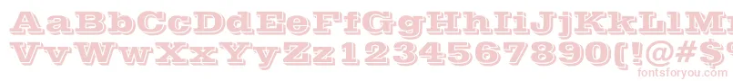 Шрифт PostofficeBold – розовые шрифты