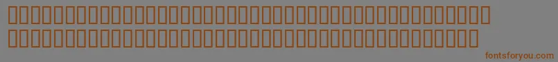 WbxluciditeItalic Font – Brown Fonts on Gray Background