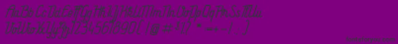 LaBatailleDuSanctuaire Font – Black Fonts on Purple Background