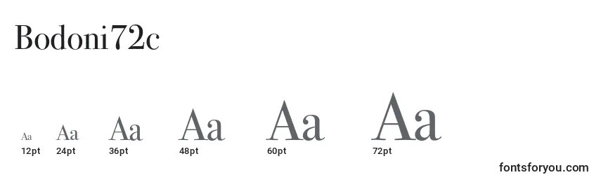 Bodoni72c Font Sizes