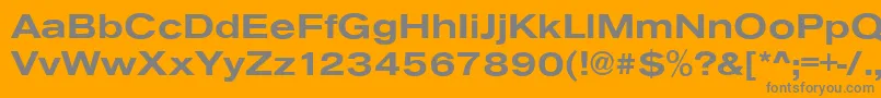 AnconaExBold Font – Gray Fonts on Orange Background