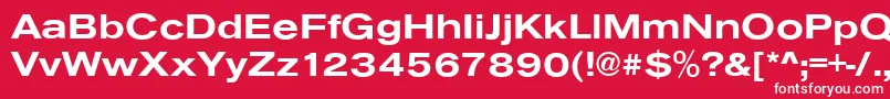AnconaExBold Font – White Fonts on Red Background