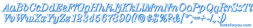 ValenciashadowItalic Font – Blue Fonts