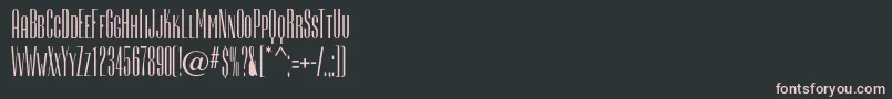 Camertonec Font – Pink Fonts on Black Background