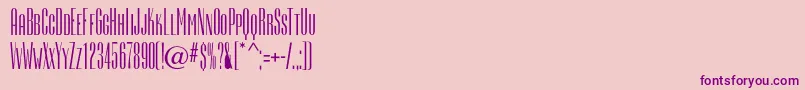 Camertonec Font – Purple Fonts on Pink Background
