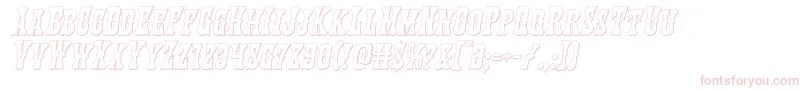 Texasranger3Dital Font – Pink Fonts on White Background