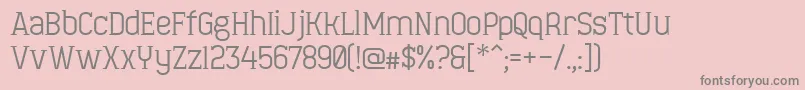 MinaeffEct Font – Gray Fonts on Pink Background