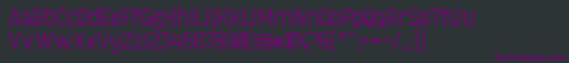 Шрифт MinaeffEct – фиолетовые шрифты на чёрном фоне