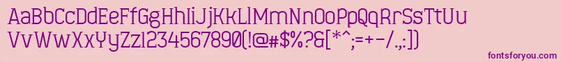 MinaeffEct Font – Purple Fonts on Pink Background