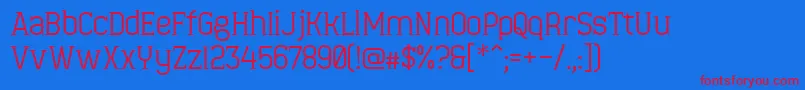 fuente MinaeffEct – Fuentes Rojas Sobre Fondo Azul