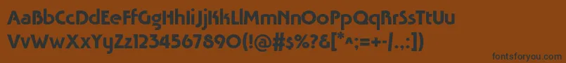 Weitere Informationen zur Tavridac-Schriftart Tavridac-Schriftart – Schwarze Schriften auf braunem Hintergrund
