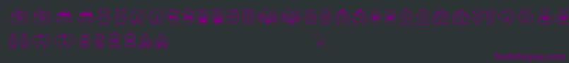 Spacedude Font – Purple Fonts on Black Background