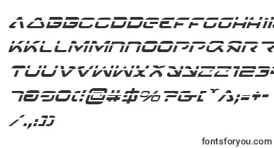  4114BlasterLaserItalic font