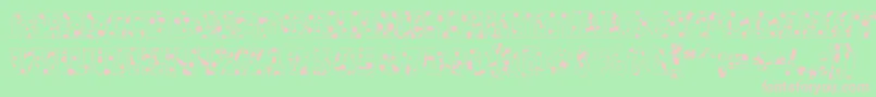 ABighaustitulotldr Font – Pink Fonts on Green Background