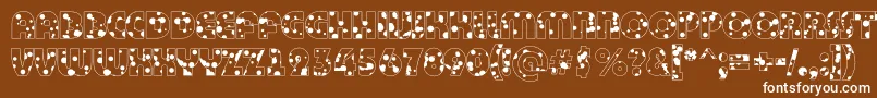 ABighaustitulotldr Font – White Fonts on Brown Background